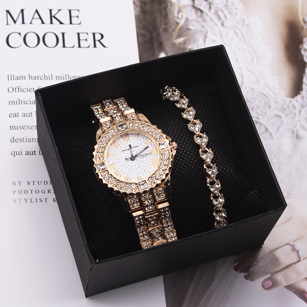 Elegant Women's Bracelet Watch Set