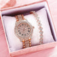 Elegant Rhinestone Women's Watch Set