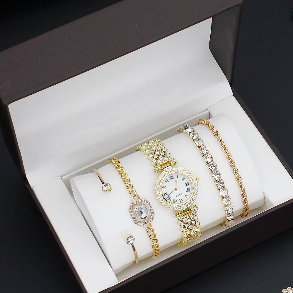 Elegant Quartz Women's Watch Set