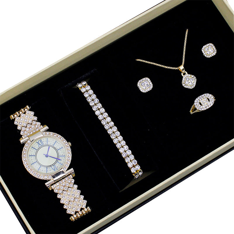 Elegant Quartz Women's Watch Set