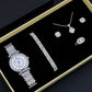 Elegant Quartz Women's Watch Set