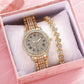 Elegant Rhinestone Women's Watch Set