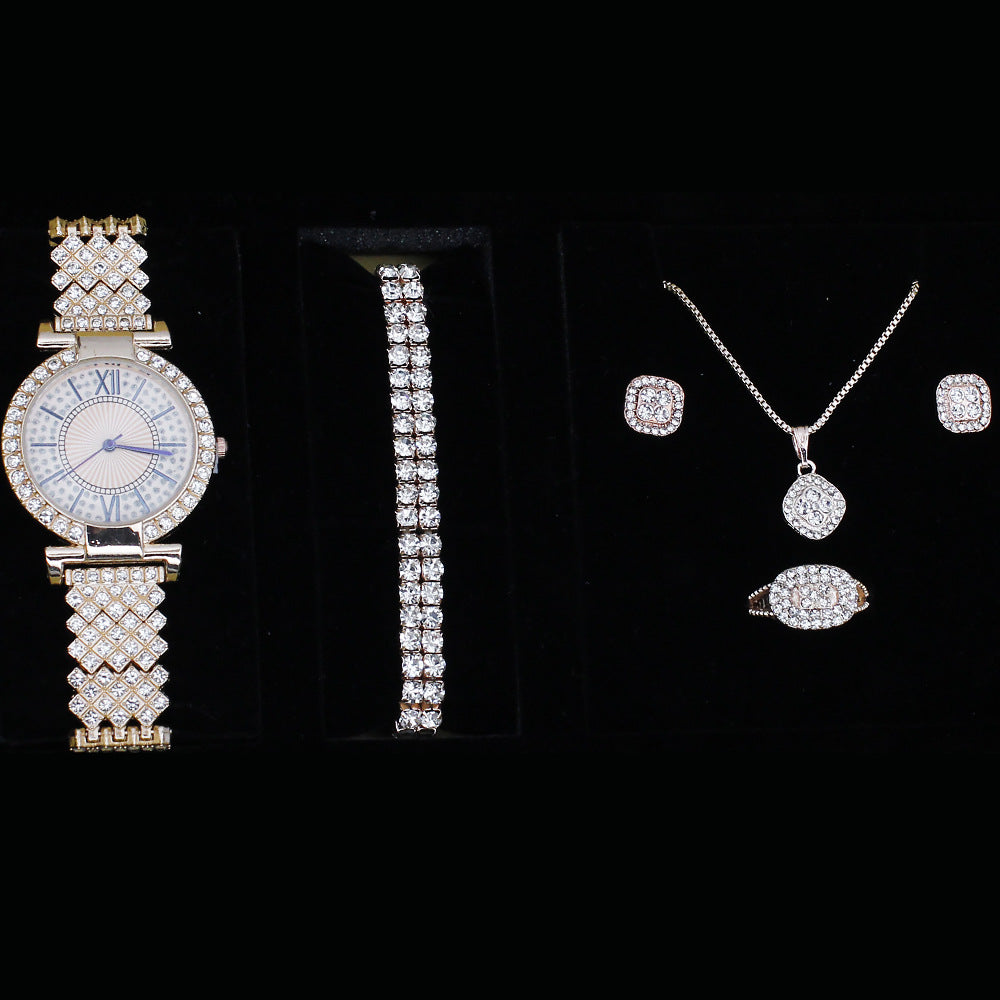 Elegant Quartz Women's Watch Set