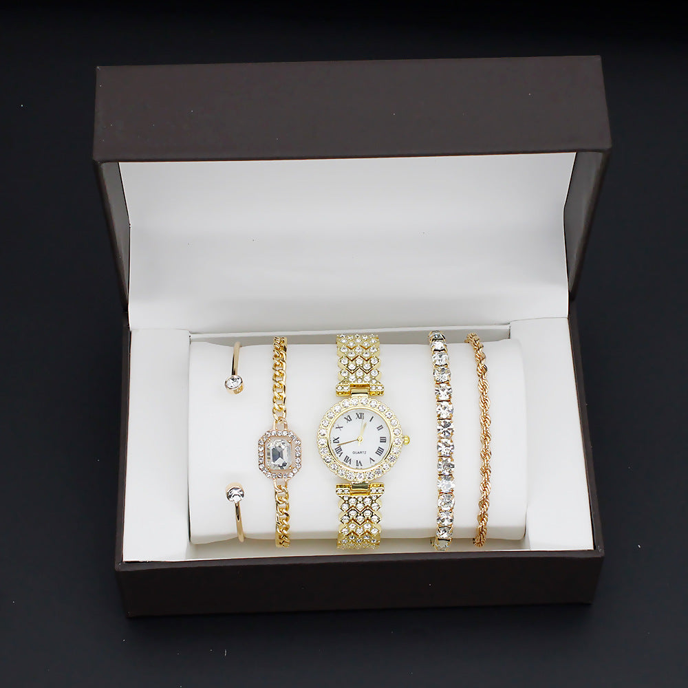 Elegant Quartz Women's Watch Set