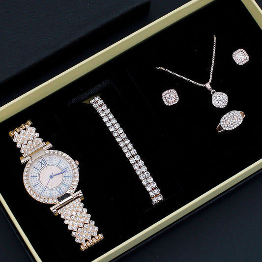 Elegant Quartz Women's Watch Set