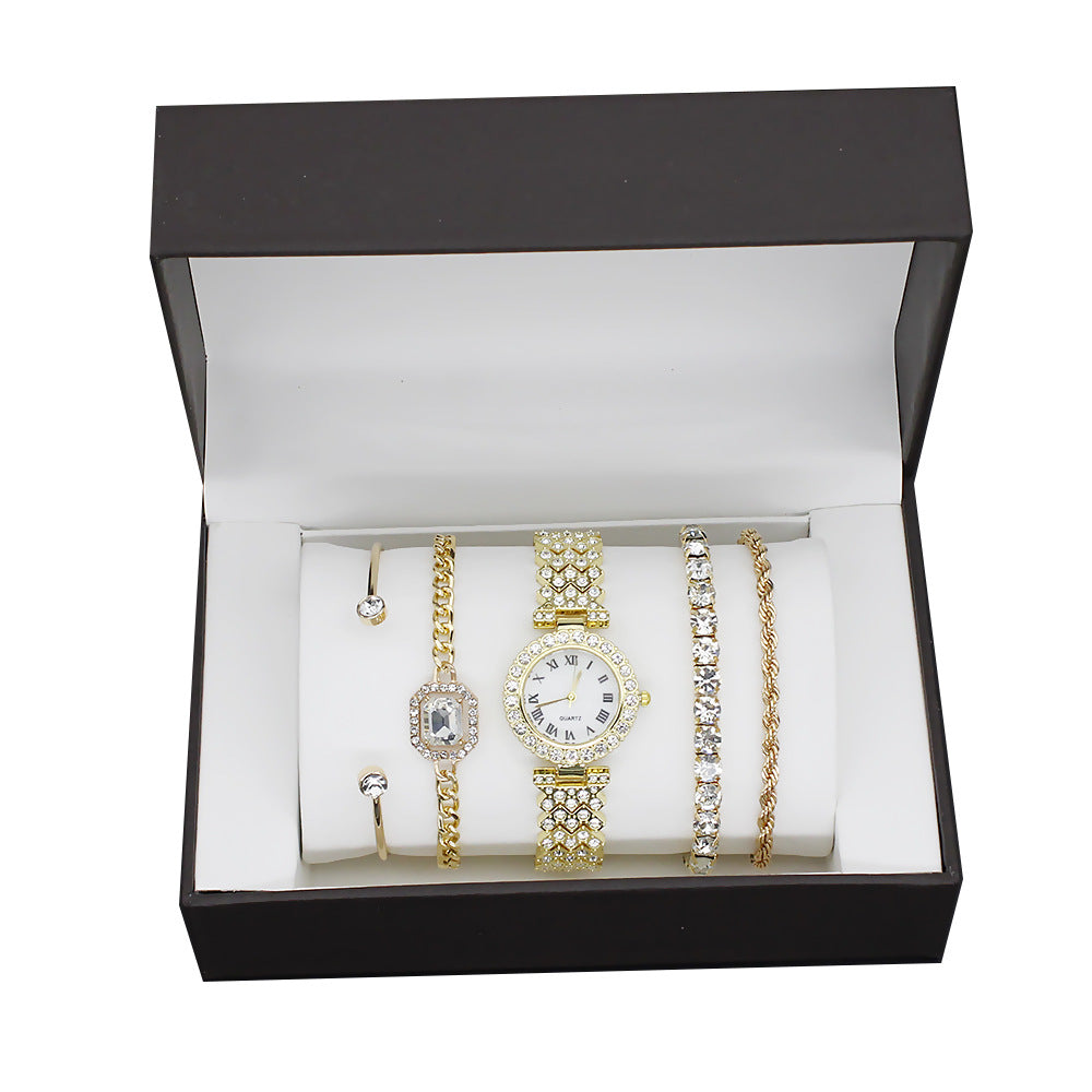 Elegant Quartz Women's Watch Set