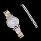 Elegant Quartz Women's Watch Set